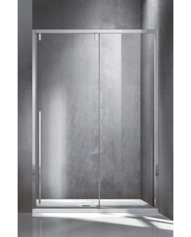 Cabina doccia da muro a muro - Tipologia Santorini 400 Cromo