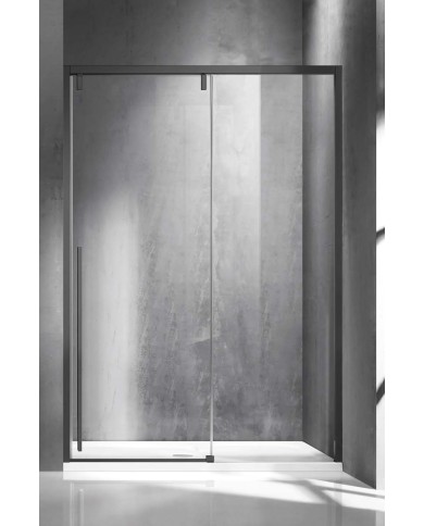 Cabina doccia da muro a muro - Tipologia Santorini 400 Gun Metal