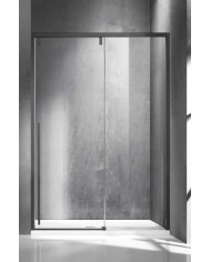 Cabina doccia da muro a muro - Tipologia Santorini 400 Gun Metal