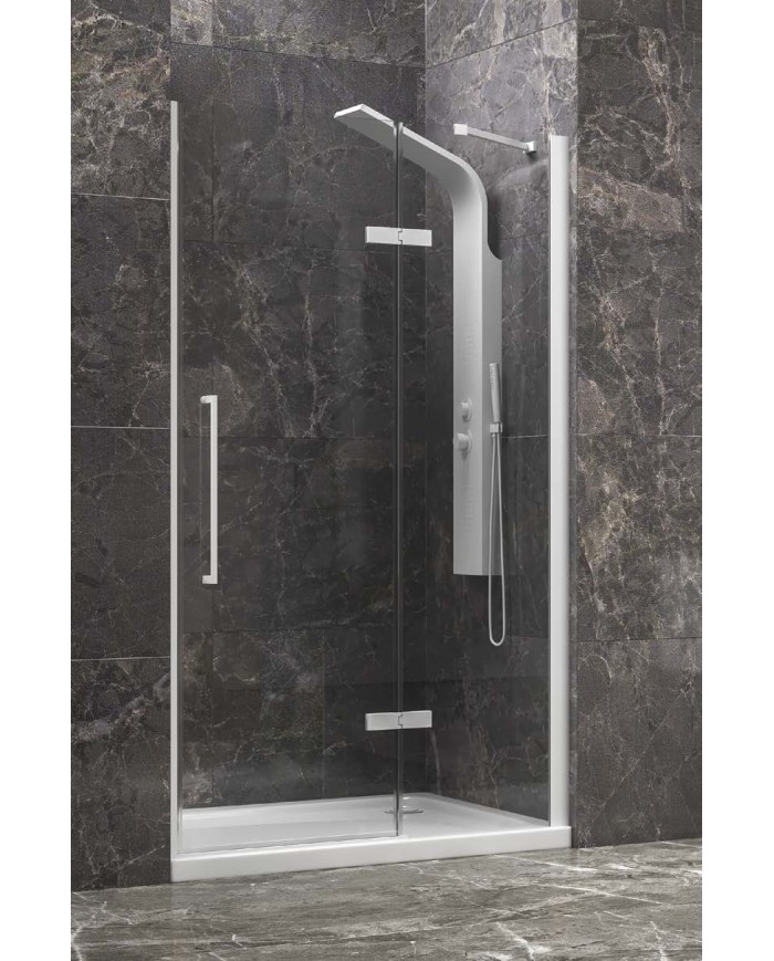 Cabina doccia da muro a muro - Tipologia Tinos 400 Bianco
