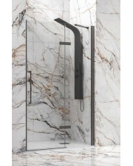 Cabina doccia da muro a muro - Tipologia Tinos 400 Gun Metal