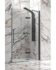 Cabina doccia da muro a muro - Tipologia Tinos 400 Nero