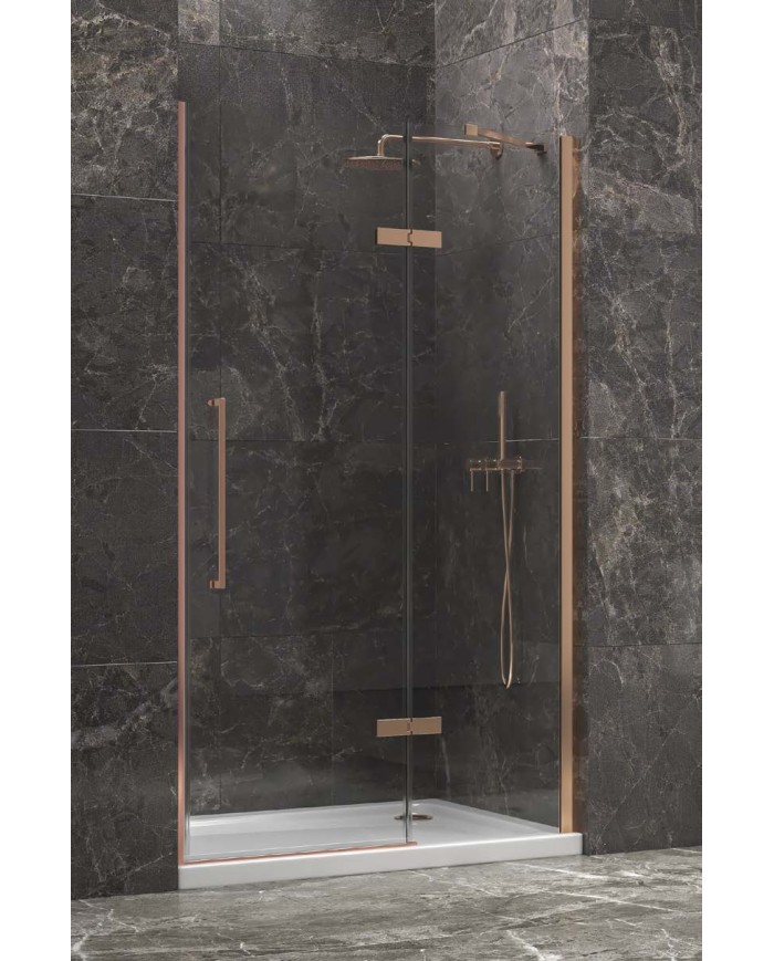 Cabina doccia da muro a muro - Tipologia Tinos 400 Rose Gold