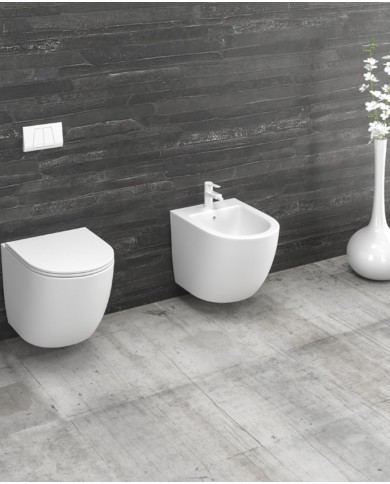 WC sospeso rimless - Serie Milos