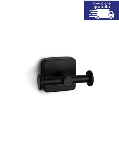 Appendino doppio - Serie Quattro Nero Opaco