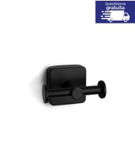 Appendino doppio - Serie Quattro Nero Opaco