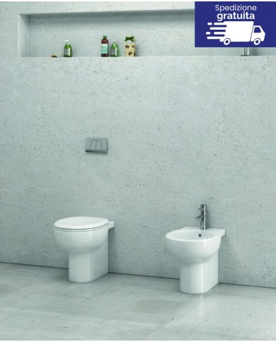 Bidet Filo muro Bianco - Serie Paros