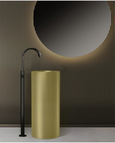 Lavabo da terra, drenaggio laterale - 4609F