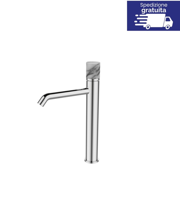 Miscelatore alto per lavabo - Serie Joan Marmo