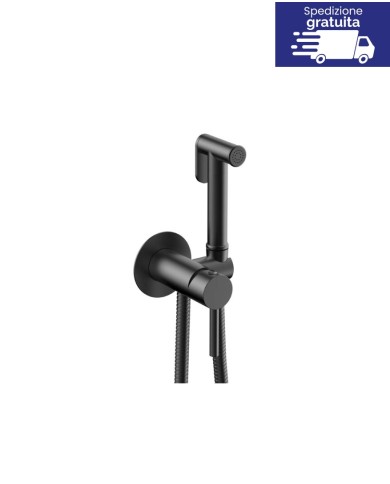 Miscelatore con doccetta per bidet - Serie Lea Gun Metal