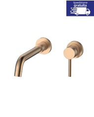 Miscelatore da incasso per lavabo - Serie Artemis Rose Gold