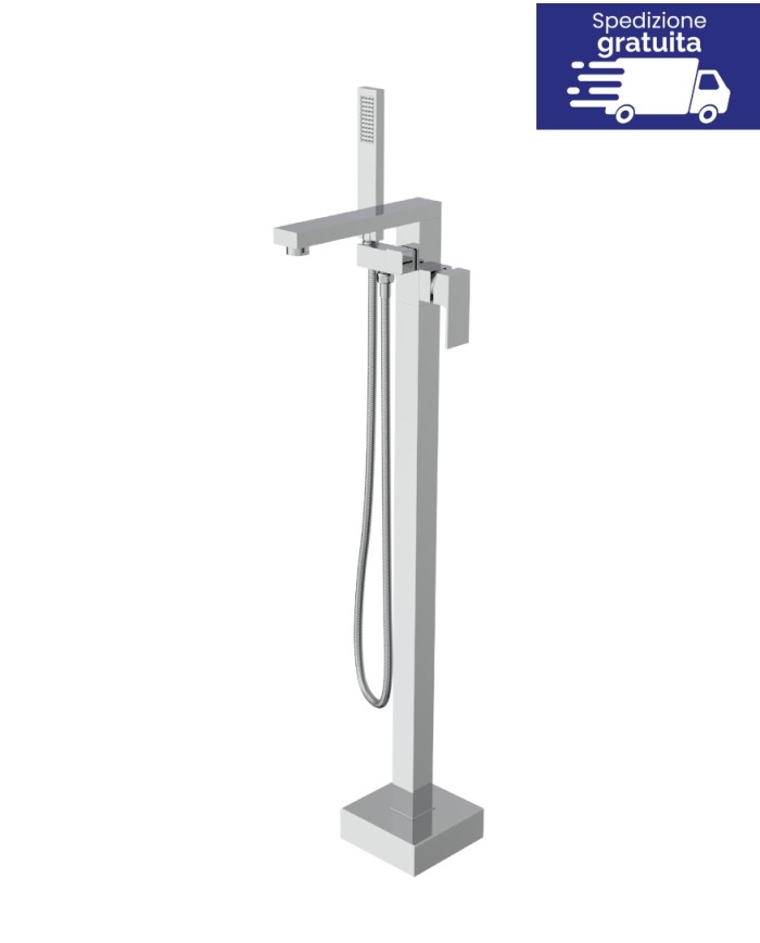 Miscelatore da terra con doccetta - Tipologia INOX S/S 304