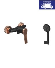 Miscelatore doccia - Serie Andare Nero-Rose Gold
