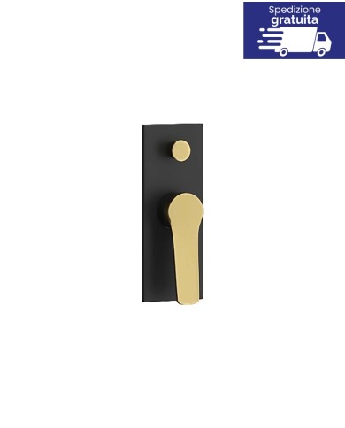 Miscelatore incasso a 4 vie per doccia - Serie Andare Nero-Bronze