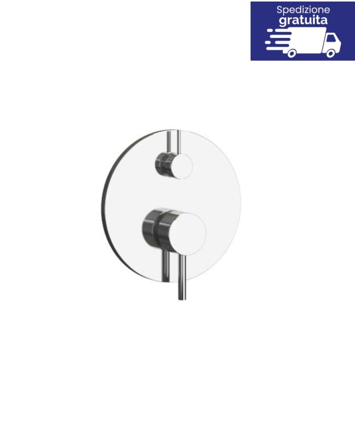 Miscelatore incasso a 4 vie per doccia - Serie Artemis