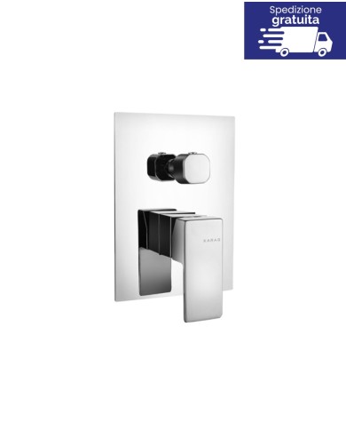 Miscelatore incasso a 4 vie per doccia - Serie Delos