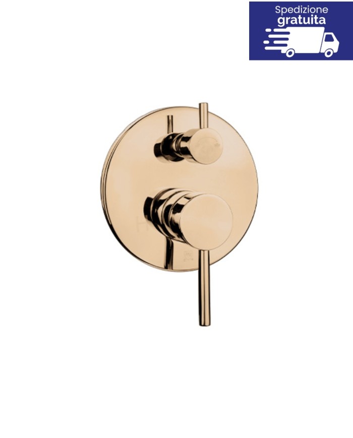 Miscelatore incasso per doccia a 4 vie - Serie Artemis Rose Gold