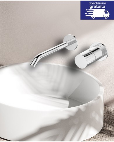 Miscelatore lavabo da incasso - Serie Joan Brass Pattern