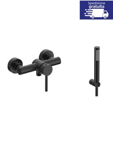 Miscelatore per doccia - Serie Artemis Nero