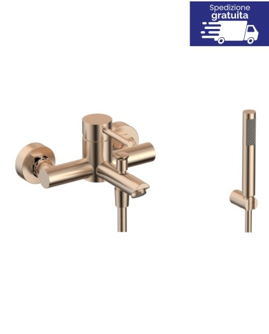 Miscelatore per vasca - Serie Artemis Rose Gold