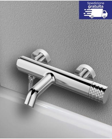 Miscelatore per vasca - Serie Joan Brass Pattern