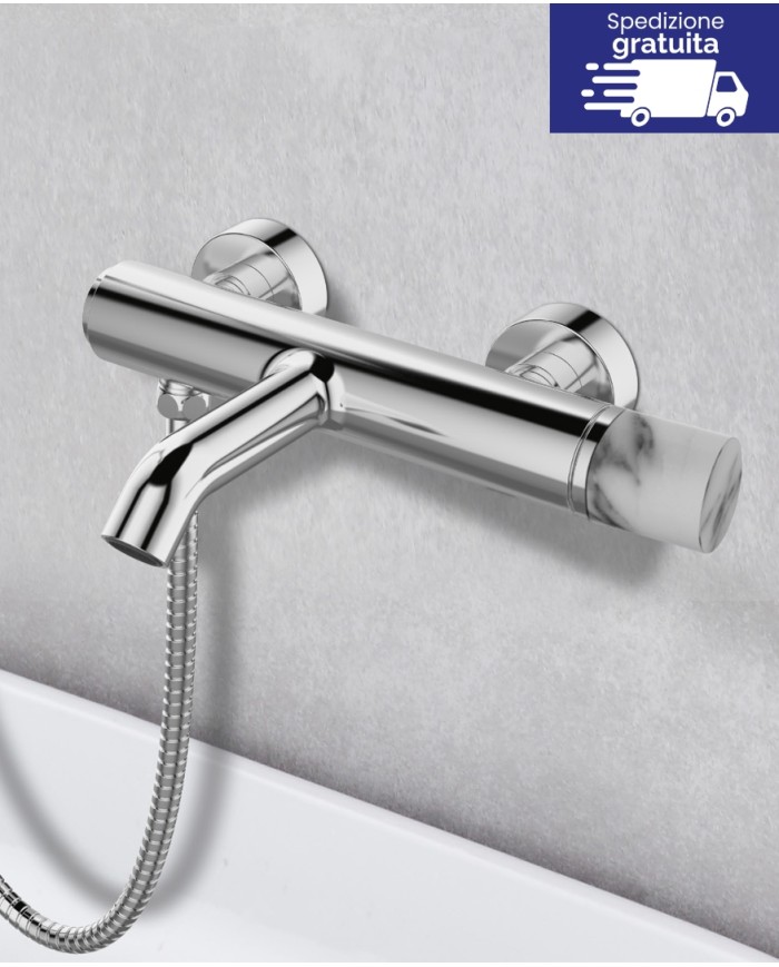 Miscelatore per vasca - Serie Joan Marmo