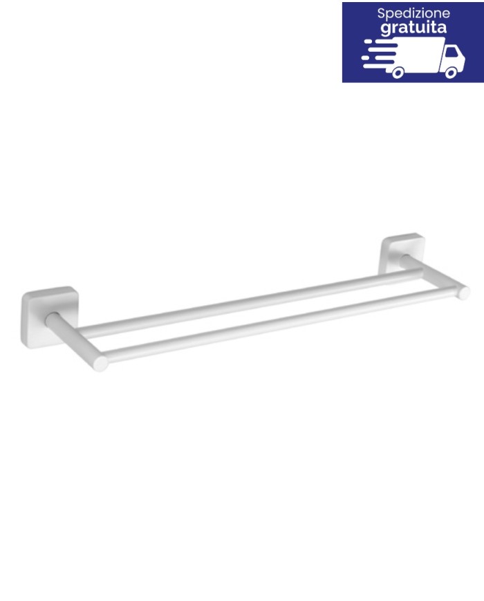 Porta asciugamani - Serie Quattro Bianco Opaco