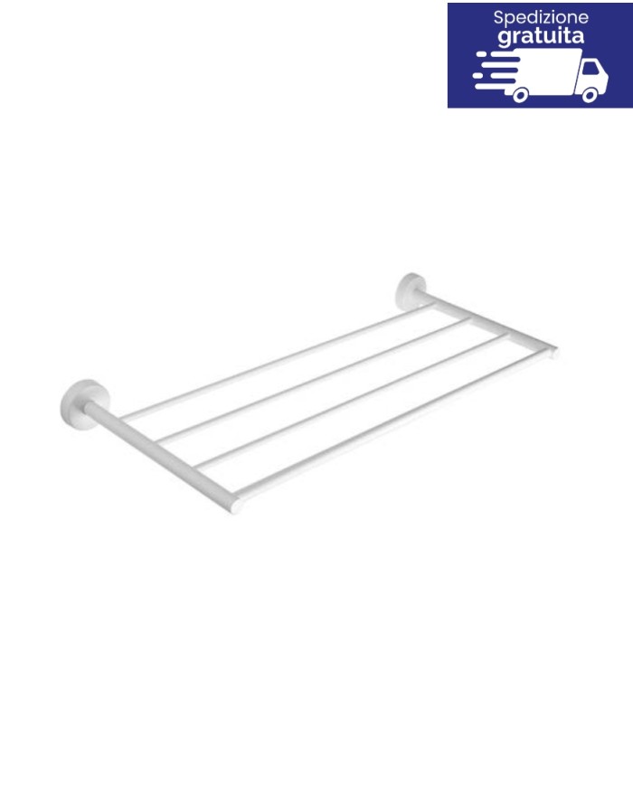 Porta asciugamani - Serie Uno Bianco Opaco