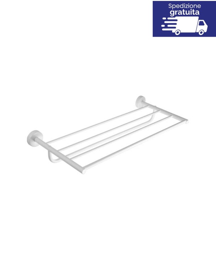 Porta asciugamani - Serie Uno Bianco Opaco