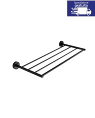 Porta asciugamani - Serie Uno Nero Opaco