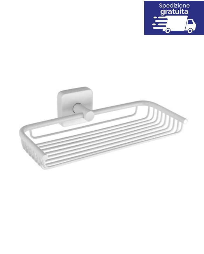 Portasapone - Serie Quattro Bianco Opaco