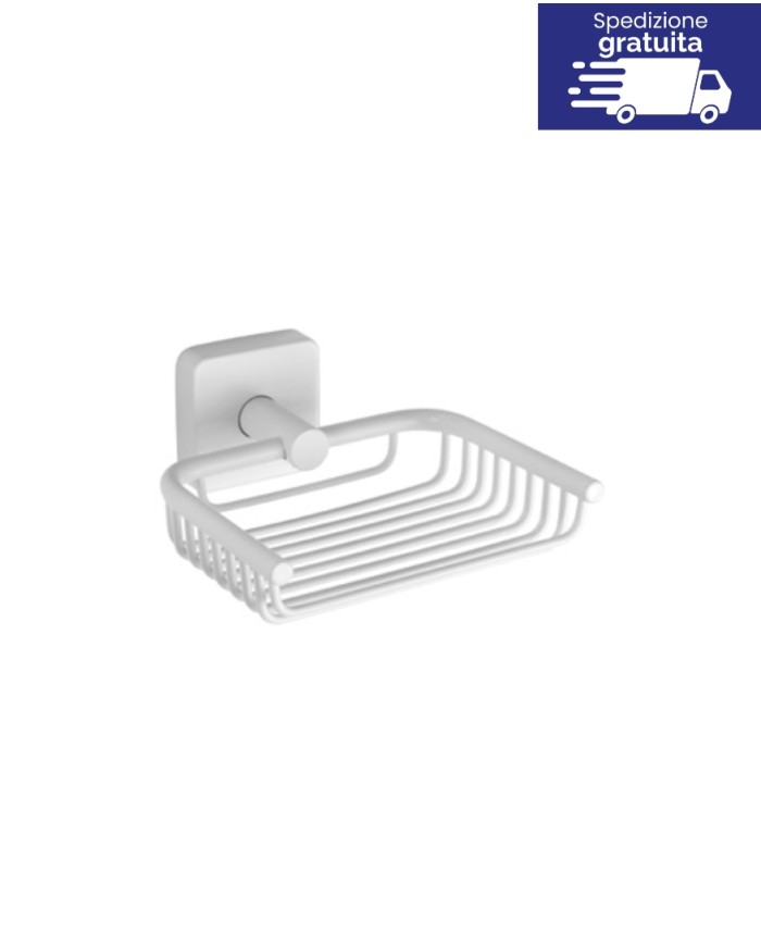 Portasapone - Serie Quattro Bianco Opaco