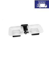 Portasapone - Serie Quattro Nero Opaco