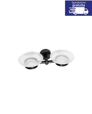 Portasapone - Serie Uno Nero Opaco