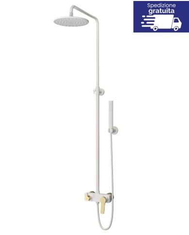 Set doccia - Serie Andare Bianco-Bronze