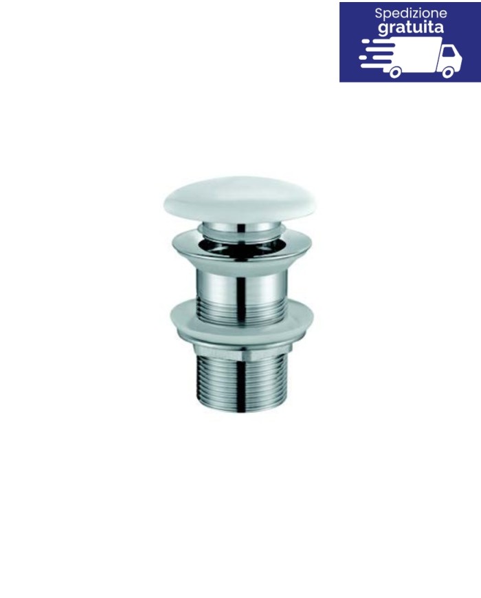 Valvola in ottone con tappo in porcellana - Tipologia G9803