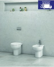 WC Rimless Filo muro Bianco - Serie Paros