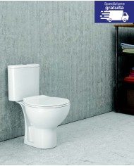 WC Rimless Filo muro con cassetta uscita orizzontale - Serie Venice